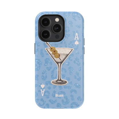 Blue Dirty Martini iPhone Case