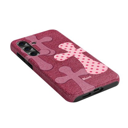 Pink-Polka-Patch-samsung-case-S25 Plus-2