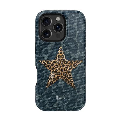 Denim Cheetah iPhone Case