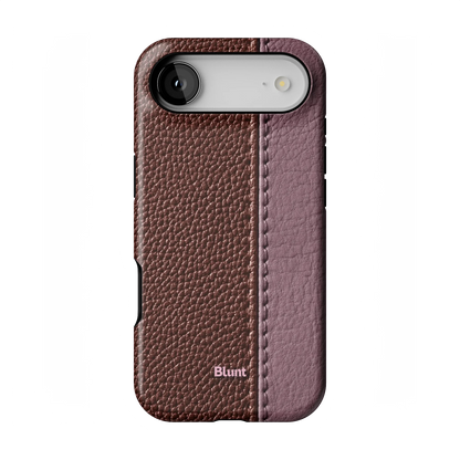 Maroon Grain iPhone Case