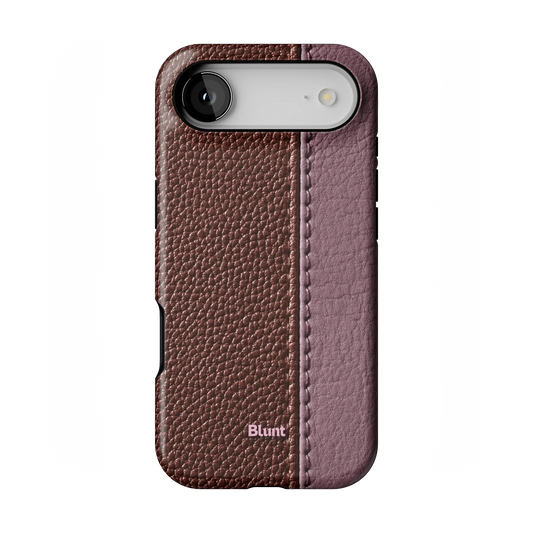 Maroon Grain iPhone Case