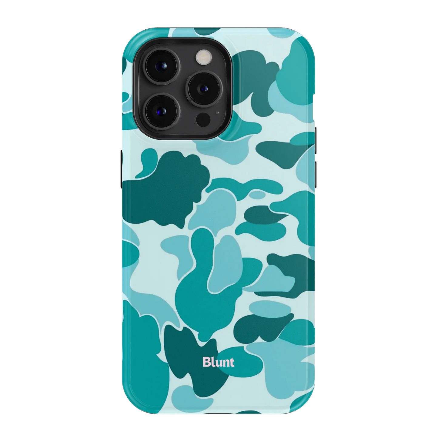 Aqua Camo iPhone Case