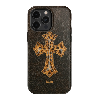 Golden Celine iPhone Case