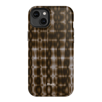 Brown Ripple iPhone Case
