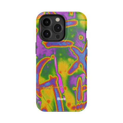 Neon Terrain iPhone Case