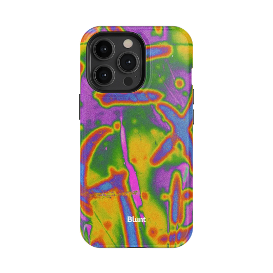 Neon Terrain iPhone Case