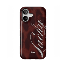 Brown Cheetah Lucky iPhone Case