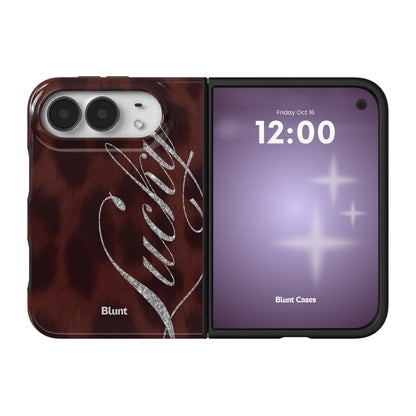 brown-cheetah-lucky-iphone-case iPhone 18 Duo case, view 1