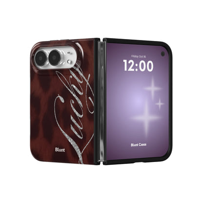 brown-cheetah-lucky-iphone-case iPhone 18 Duo case, view 3