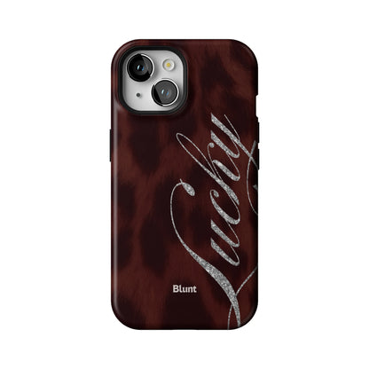 Brown Cheetah Lucky iPhone Case gallery - Iphone_15_Iphone_1