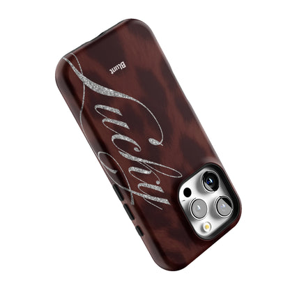 Brown Cheetah Lucky iPhone Case gallery - Iphone_16_Pro_5