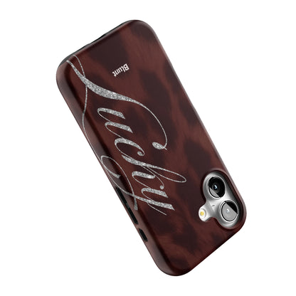 Brown Cheetah Lucky iPhone Case gallery - Iphone_17_Iphone_5