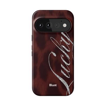 Brown Cheetah Lucky Pixel Case - Blunt Cases