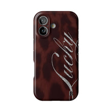 Brown Cheetah Lucky Statement iPhone Case