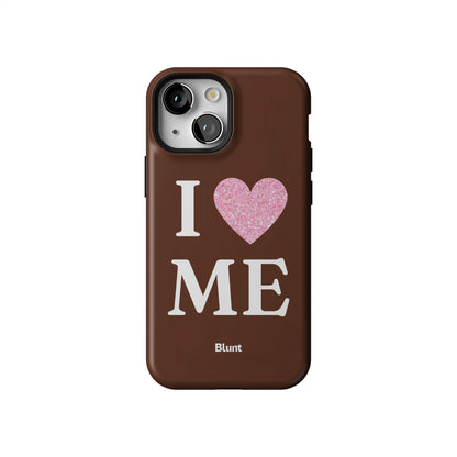 Brown I Love Me iPhone Case gallery - Iphone_13_Mini_Air_Plus_1