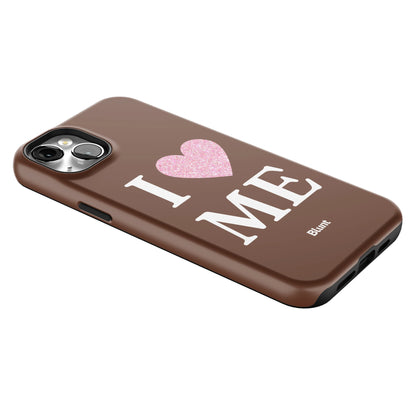 Brown I Love Me iPhone Case gallery - Iphone_14_Mini_Air_Plus_2