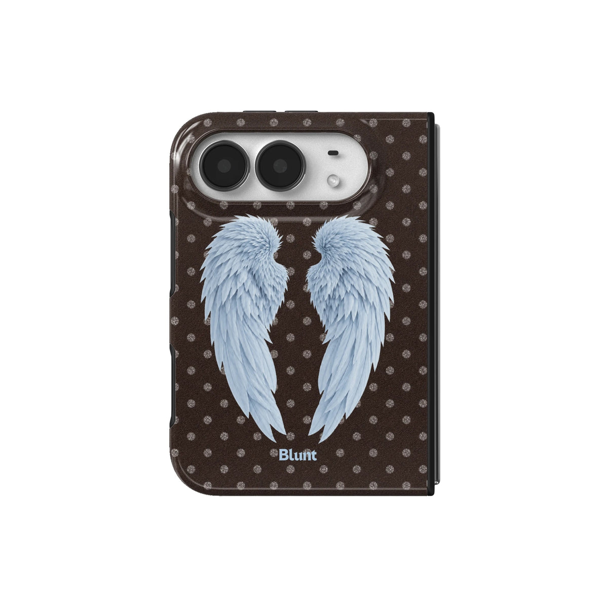 brown-polka-wing-iphone-case iPhone 18 Duo case, view 2