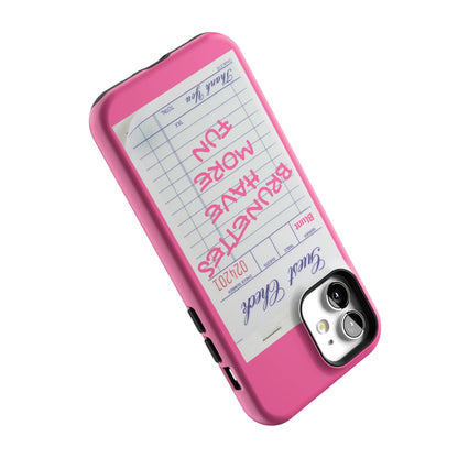 Brunettes Have More Fun iPhone Case gallery - Iphone_12_Iphone_5