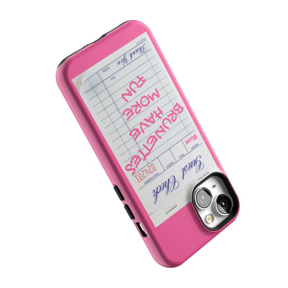 Brunettes Have More Fun iPhone Case gallery - Iphone_13_Iphone_5