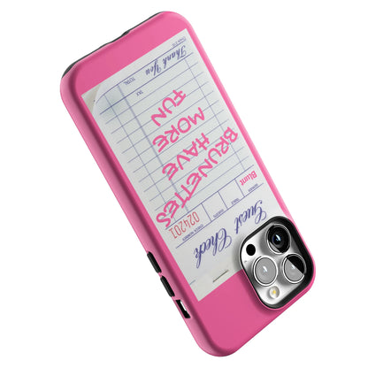 Brunettes Have More Fun iPhone Case gallery - Iphone_13_Pro_Max_5