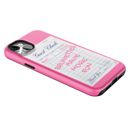 Brunettes Have More Fun iPhone Case gallery - Iphone_14_Mini_Air_Plus_2