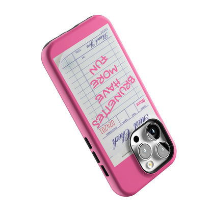 Brunettes Have More Fun iPhone Case gallery - Iphone_14_Pro_5