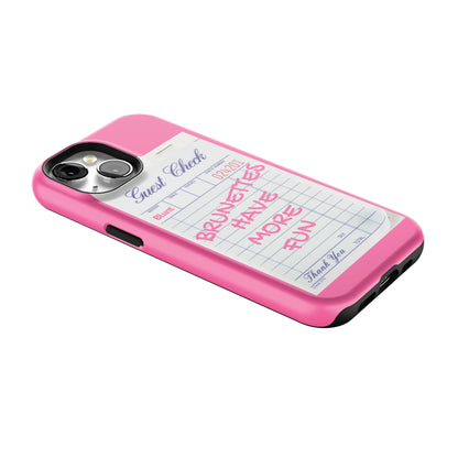 Brunettes Have More Fun iPhone Case gallery - Iphone_15_Iphone_2
