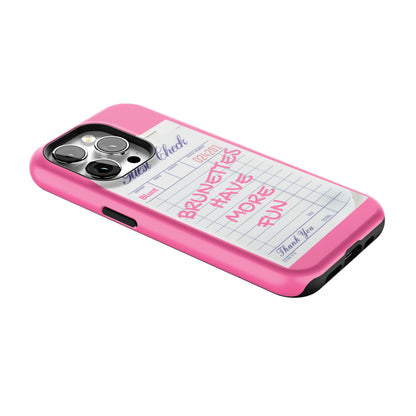 Brunettes Have More Fun iPhone Case gallery - Iphone_15_Pro_2