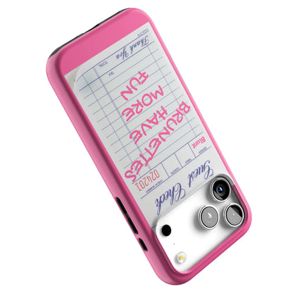Brunettes Have More Fun iPhone Case gallery - Iphone_17_Pro_Max_5