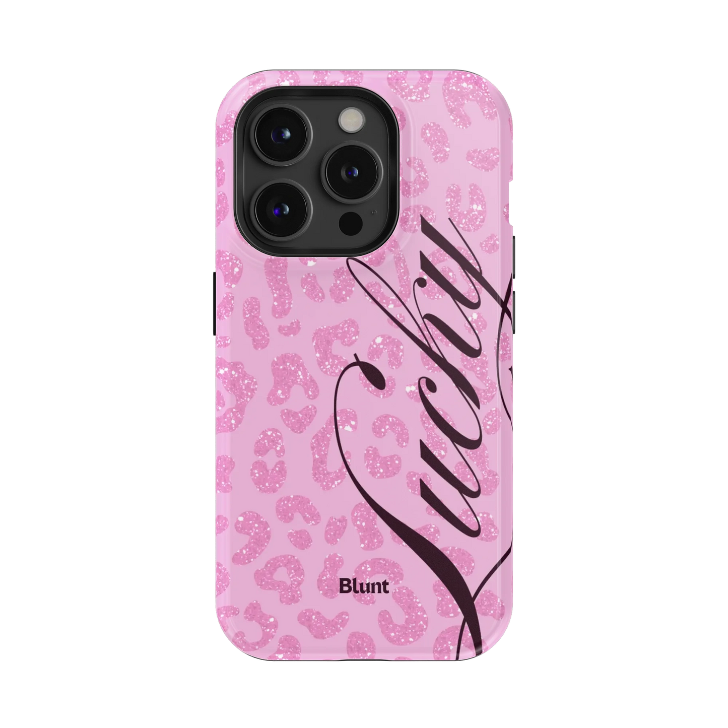 Pink Cheetah Lucky iPhone Case