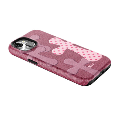 Pink-Polka-Patch-iphone-case-iPhone 15-2