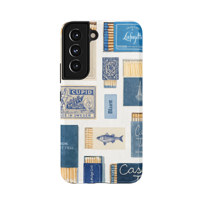 Teal flame Samsung Case