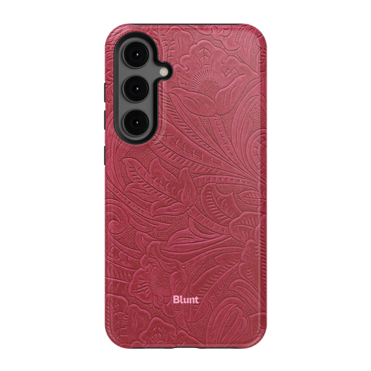 Mauve Leather Samsung Case