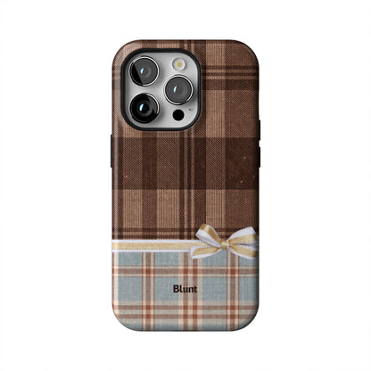 Mocha-Plaid-iphone-case-iPhone 14 Pro-1