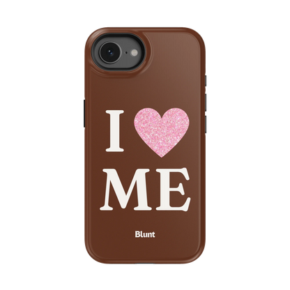 Brown I Love Me iPhone Case
