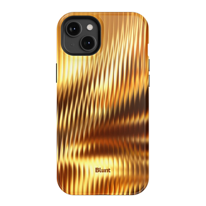 Golden Ripple iPhone Case