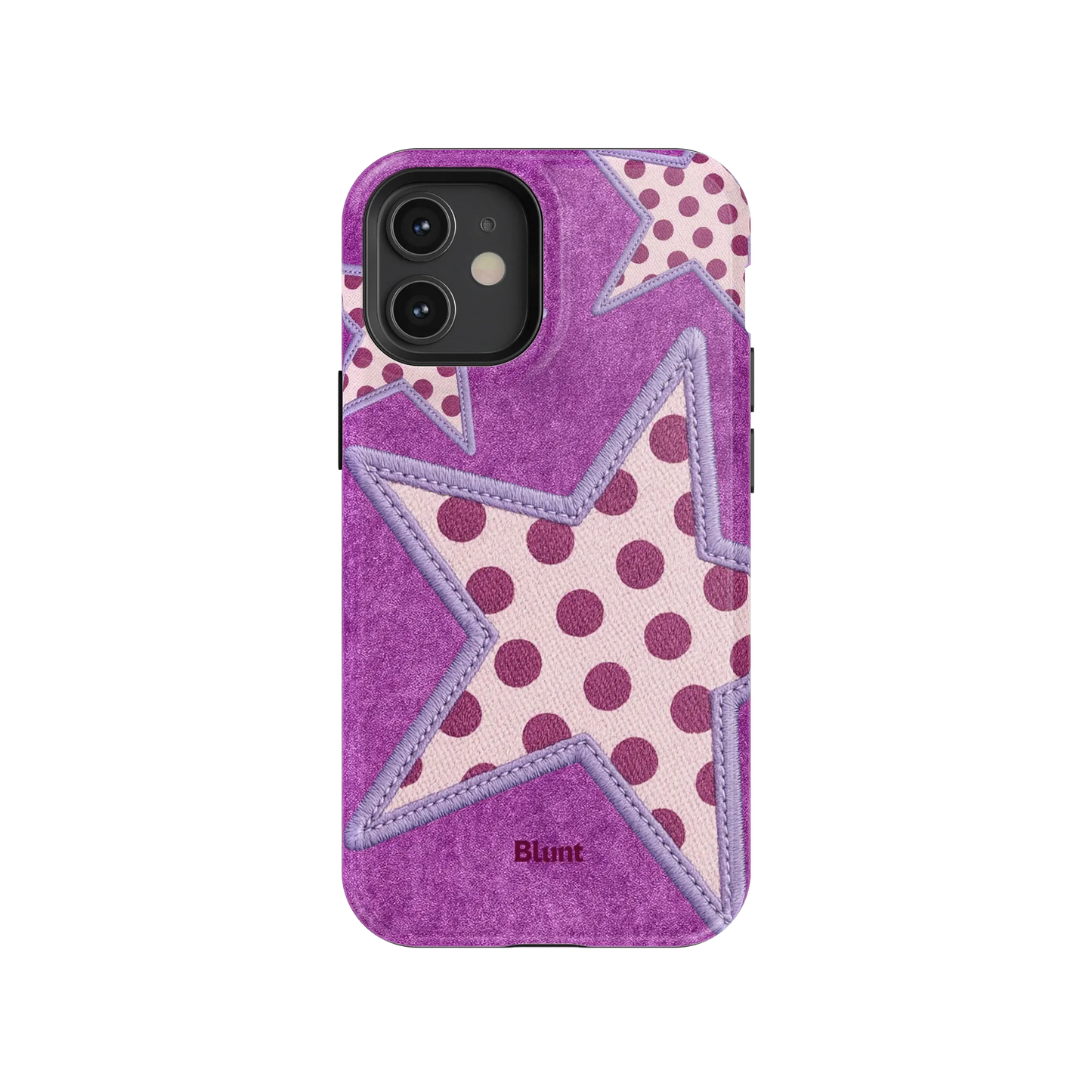 Lilac Crush Polka Star iPhone Case