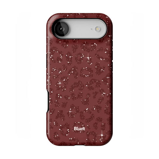 Burgundy Cheetah Print iPhone Case - Blunt Cases
