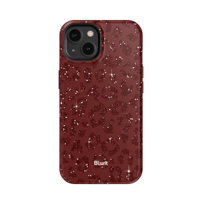 Burgundy Cheetah Print iPhone Case - Blunt Cases