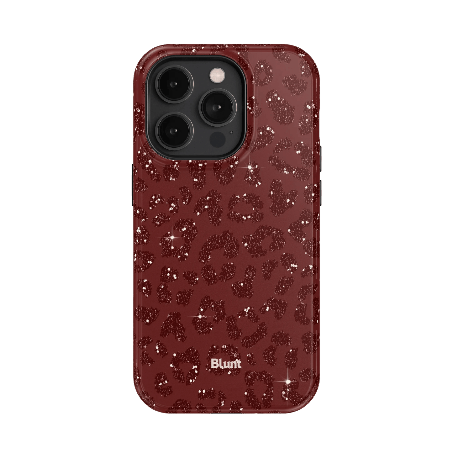 Burgundy Cheetah Print iPhone Case - Blunt Cases