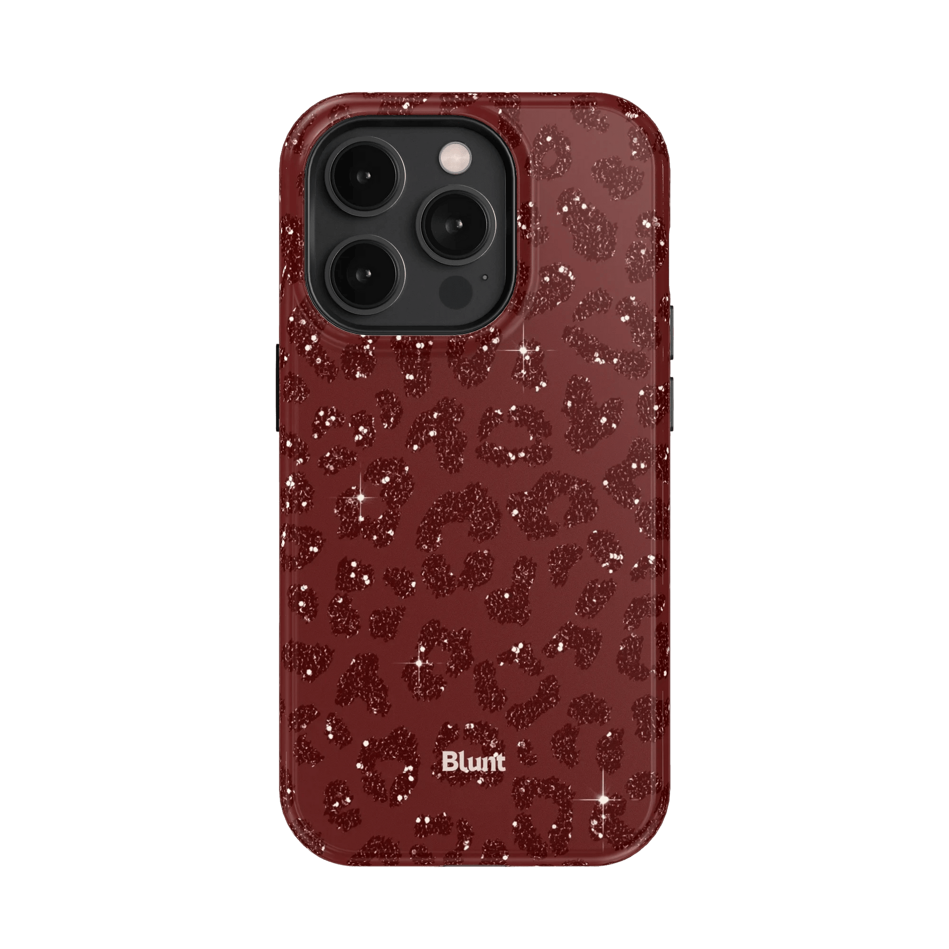 Burgundy Cheetah Print iPhone Case - Blunt Cases