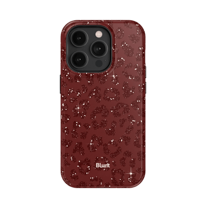 Burgundy Cheetah Print iPhone Case - Blunt Cases