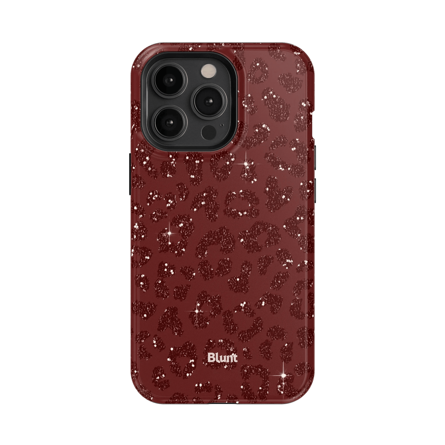 Burgundy Cheetah Print iPhone Case - Blunt Cases
