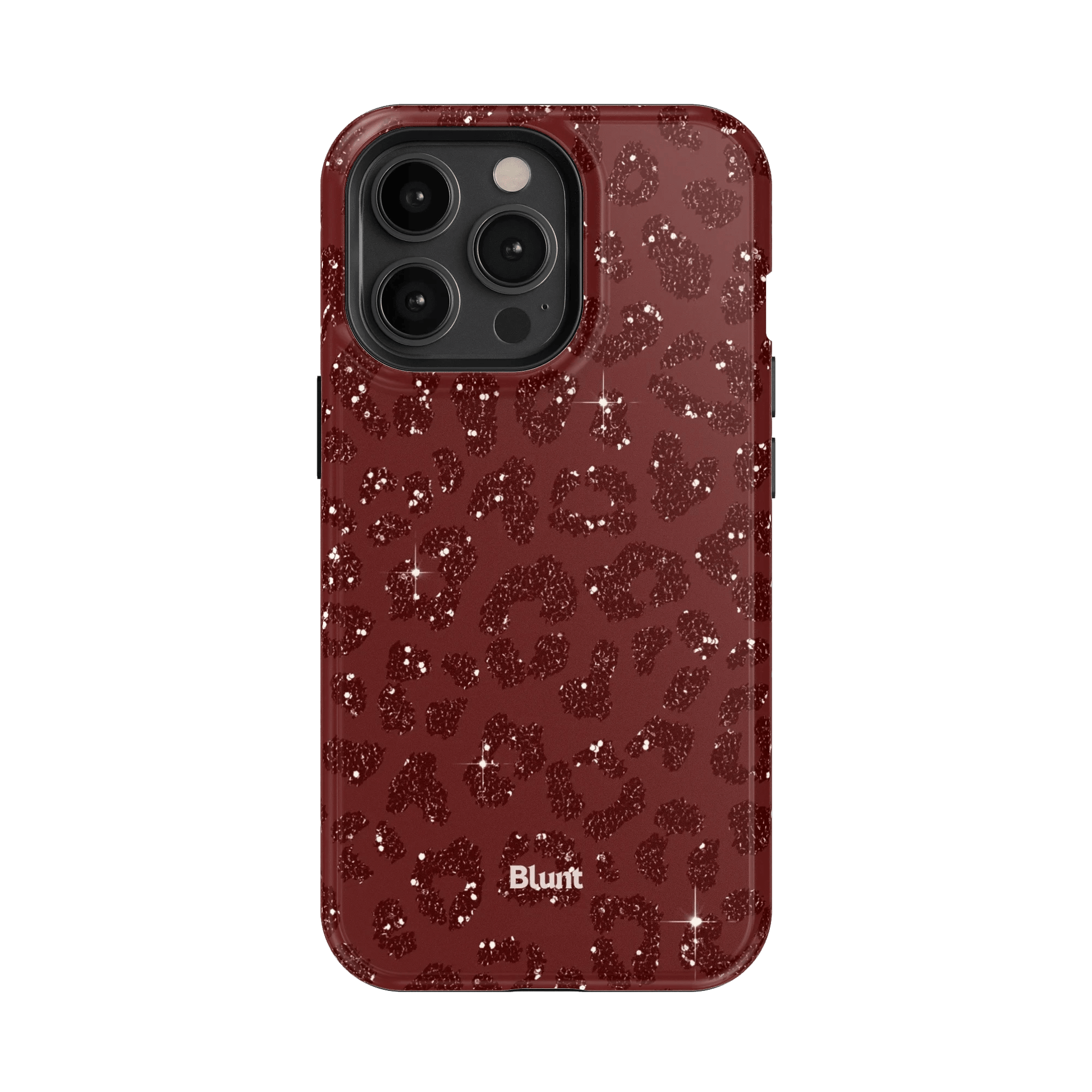 Burgundy Cheetah Print iPhone Case - Blunt Cases