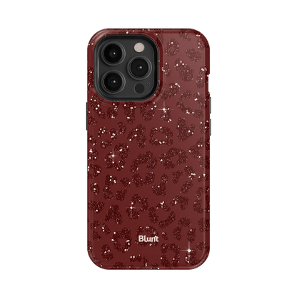Burgundy Cheetah Print iPhone Case - Blunt Cases