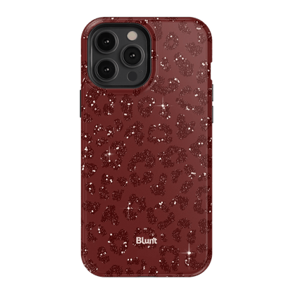 Burgundy Cheetah Print iPhone Case - Blunt Cases