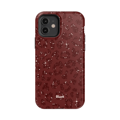 Burgundy Cheetah Print iPhone Case - Blunt Cases