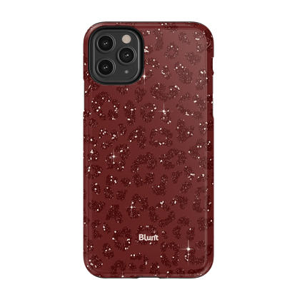 Burgundy Cheetah Print iPhone Case - Blunt Cases