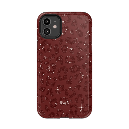 Burgundy Cheetah Print iPhone Case - Blunt Cases