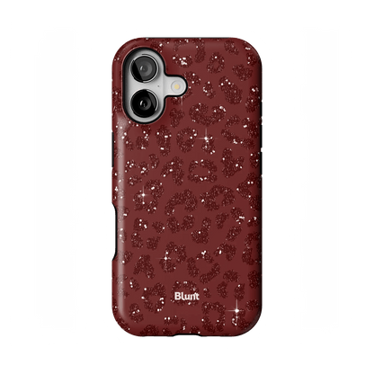 Burgundy Cheetah Print iPhone Case - Blunt Cases